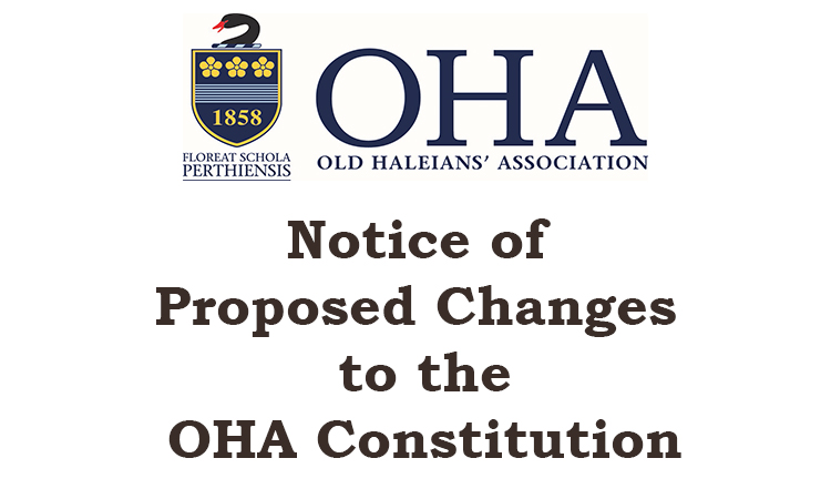 Proposed Changes to the Constitution